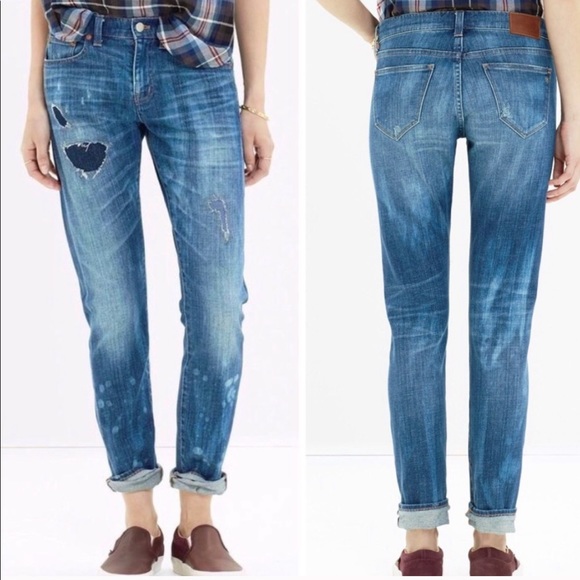 Madewell Denim - Madewell Rip & Repair Slim Boyjeans 27